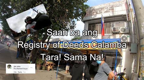 What is the telephone number of registry of deeds calamba laguna.